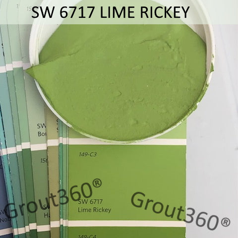 XT Custom matched to SW 6717 Lime Rickey Sanded Tile Grout