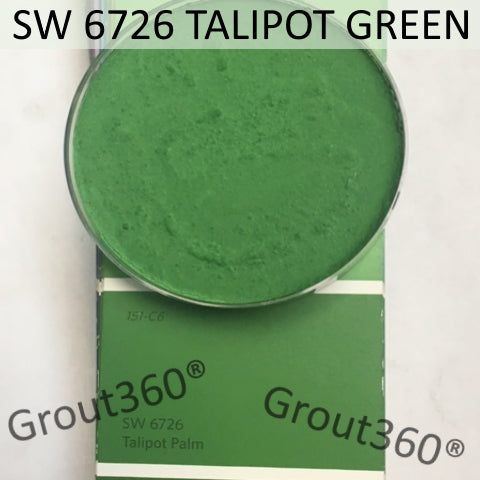XT Custom matched to SW 6726 Talipot Green Sanded Tile Grout