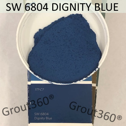 XT Custom matched to SW 6804 Dignity Blue Sanded Tile Grout