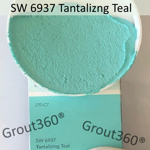 XT Custom matched to SW 6937 Tantalizing Teal Sanded Tile Grout