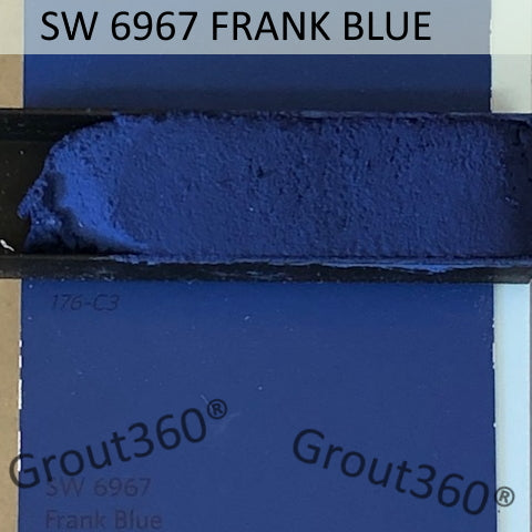 XT Custom matched to SW 6967 Frank Blue Sanded Grout