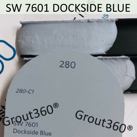 XT Custom matched to SW 7601 Dockside Blue Sanded Tile Grout