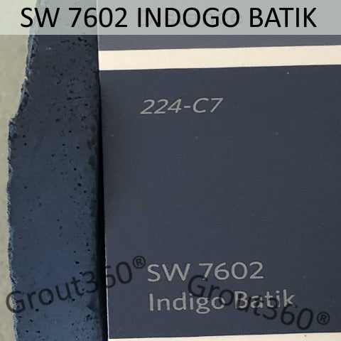 XT Custom matched to SW 7602 Indigo Batik Sanded Tile Grout