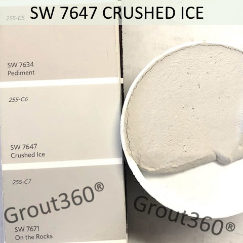 XT Custom matched to SW 7647 Crushed Ice Sanded Tile Grout
